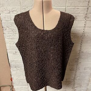 NWOT Brown Sybelle sleeveless Stretchy tank top XL